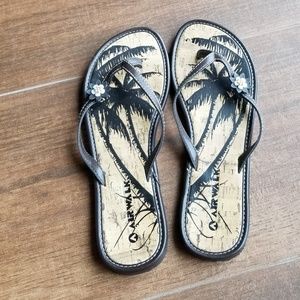 Brown sandals, size 7